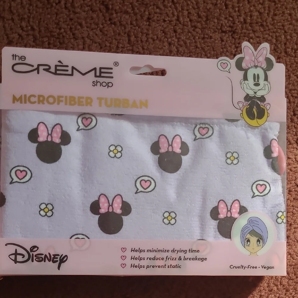 The Crème Shop - Minnie Mouse Snug Sleep Mask & Microfiber Turban Set - NEW